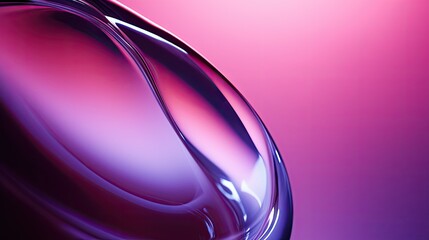  a close up of the back of a cell phone with a liquid drop in the middle of the screen and a pink and purple background.