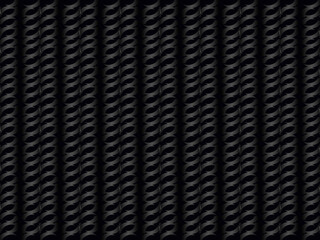 Unique black metal texture steel background. Perforated metal sheet.