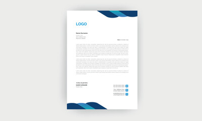 Simple and Creative letterhead template design