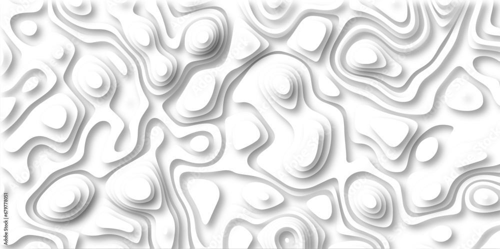 Leinwandbilder Topographic map. Geographic mountain relief. Abstract lines background paper texture Imitation of a geographical map shades .Topographic contour lines vector map seamless pattern vector illustration.