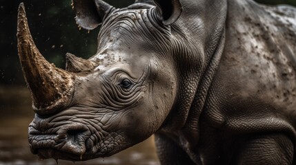Fototapeta na wymiar White rhinoceros, South Africa. Rhino. Africa Concept. Wildlife Concept. 