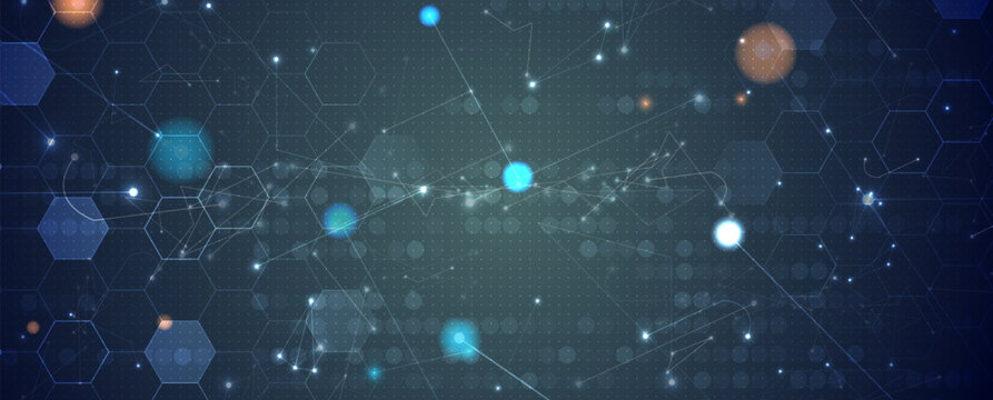 Abstract vector background. Futuristic technology style. Elegant background for business tech presentations.