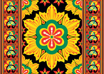 African ethnic native pattern.Traditional kente,ankara,kitenge,chitenge,capulana african wax print fabric pattern.Abstract vector motif pattern.For fabric,clothing,blanket,carpet,woven,wrap,decoration