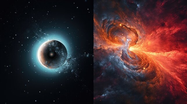  an image of a black hole in the sky and a picture of a black hole in the middle of the sky.