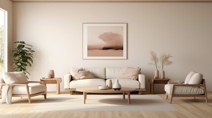 Fototapeta na wymiar a visually appealing and simple room design. create using a generative ai tool 