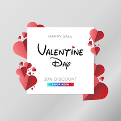 Vector valentines day sale card