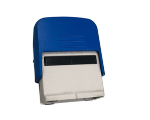 Rubber stamper in transparent background 
