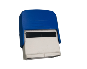 Rubber stamper in transparent background 