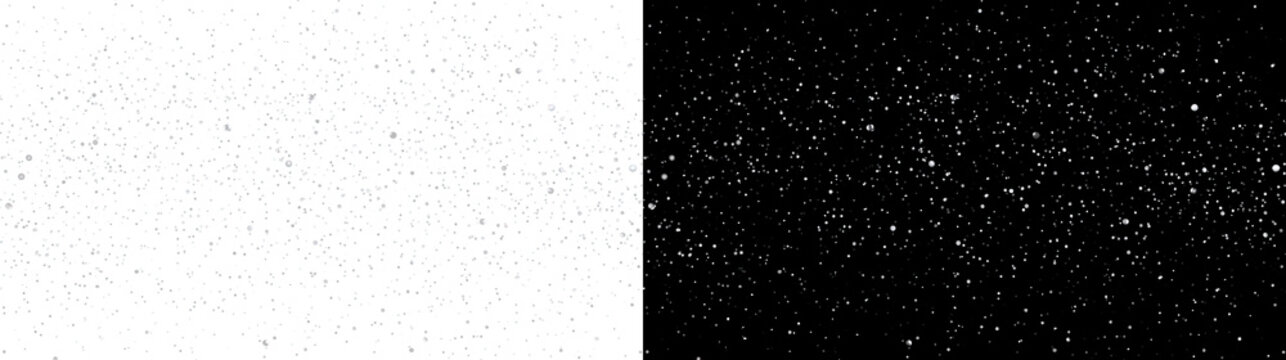 Falling Snowflakes Isolated on Transparent Background. Falling Snow Background And Blurred Effect PNG. Christmas And Winter Transparent Background PNG