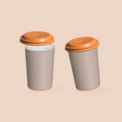 Paper cup mockup