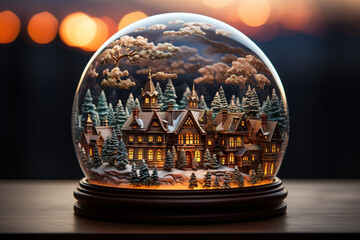 Fototapeta na wymiar snow globe
