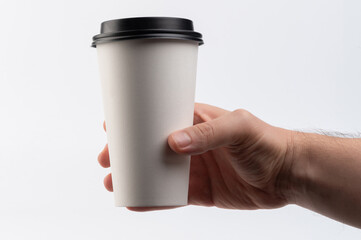 White paper disposable cup