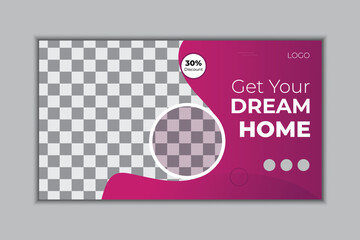  social media post template for real estate and apartment promotion design