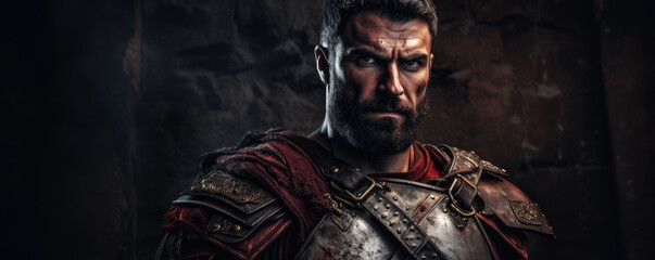 Portrait of a gladiator 