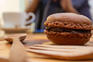 The macarons looked delicious.