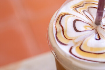 Iced coffee that looks great and tastes delicious.