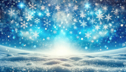 Winter background with snowflakes falling for christmas holiday designs. Generative ai.