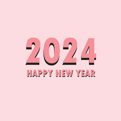 2024 New year, Illustrations, vector