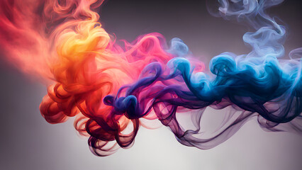 Abstract graphic background of colourful smoke for graphical resources | Ai illustration