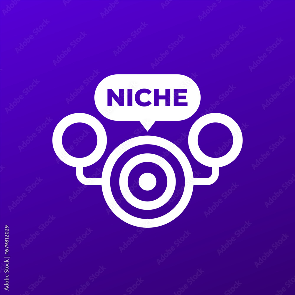 Poster niche icon for web and apps