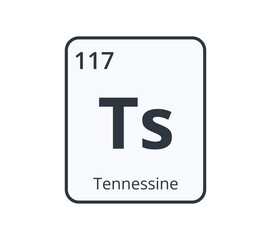 Tennessine Chemical Symbol. 