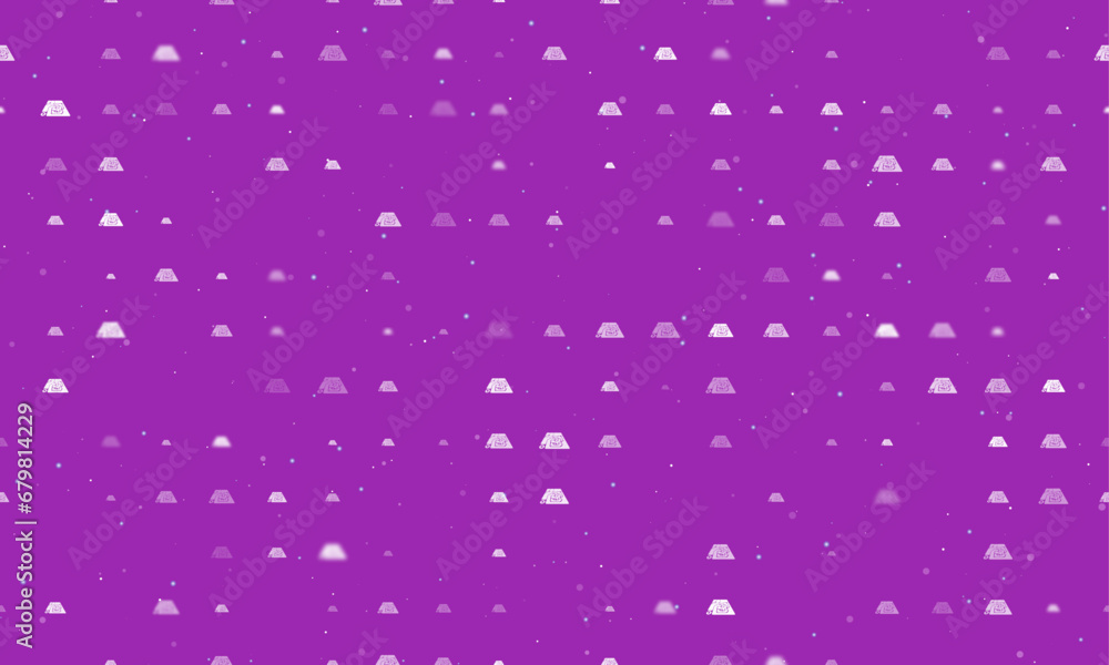 Poster seamless background pattern of evenly spaced white printed circuit boards of different sizes and opa