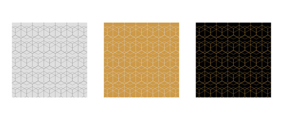 Luxury seamless pattern and ornament set