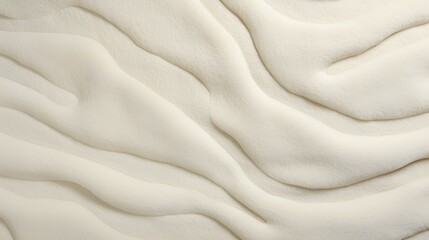 Close up of a fluffy Carpet Texture in ivory Colors. Soft Fleece Fabric