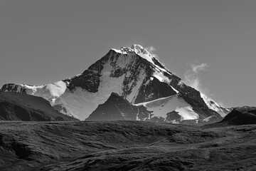 South Georgia Island Landscape - 1478 - B&W