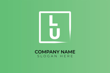 background with LU Letters Company logo