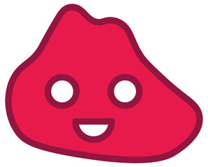 Smile shape icon. Vector illustration.	