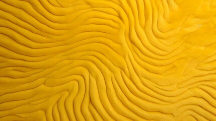 Close up of a fluffy Carpet Texture in yellow Colors. Soft Fleece Fabric - obrazy, fototapety, plakaty