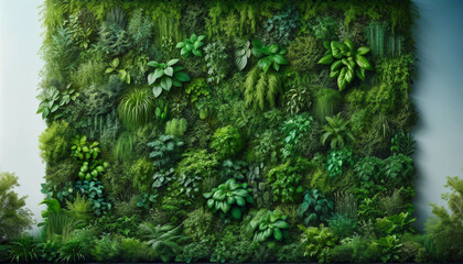 Herb wall, plant wall, natural green wallpaper and background. nature wall. Nature background of green forest