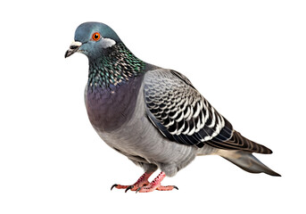 Pigeon isolated on a white background, clipping path included.