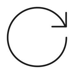 Fototapeta premium Arrow or cycle illustration Directional symbols