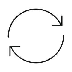 Arrow or cycle illustration Directional symbols