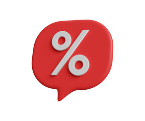 3D special discount icon. Discount tag, big sale, promotion or clearance concept. Price tag icon. 3d illustration