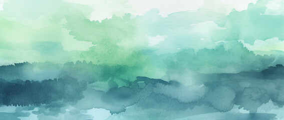 Azure Dreams: Abstract Blue Watercolor Background