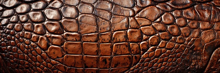 Crocodile skin scales texture, colorful. Great as banner or wallpaper. Generative AI, AI - obrazy, fototapety, plakaty