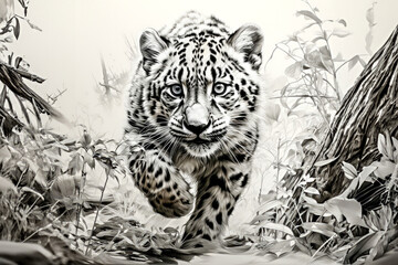 Snow leopard (Panthera tigris altaica)