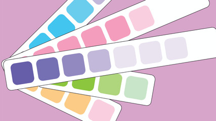 Colour tone pick tool illustration palette in Digital Artist theme collections inspiration or chart with codes template combination set of RGB swatch for graphic design, art, fashion or website shades