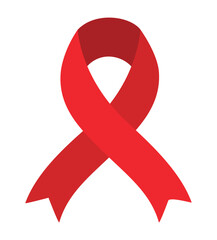 aids day ribbon red