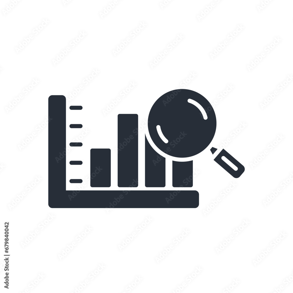 Poster interpreting data icon. vector.editable stroke.linear style sign for use web design,logo.symbol illu
