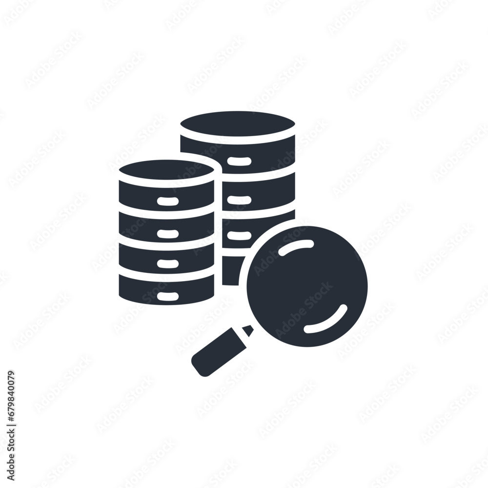 Poster missing data icon. vector.editable stroke.linear style sign for use web design,logo.symbol illustrat