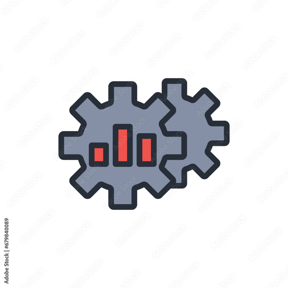 Poster optimization icon. vector.editable stroke.linear style sign for use web design,logo.symbol illustrat