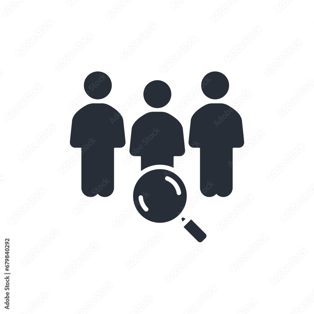 Poster sampling icon. vector.editable stroke.linear style sign for use web design,logo.symbol illustration.