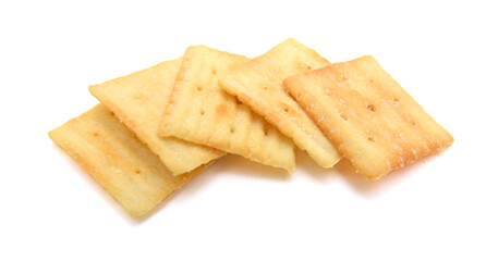 Cracker isolated on white background