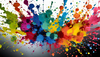 ink splatters texture with a transparent background