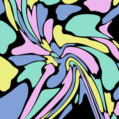 Pastel colored 3D abstract background