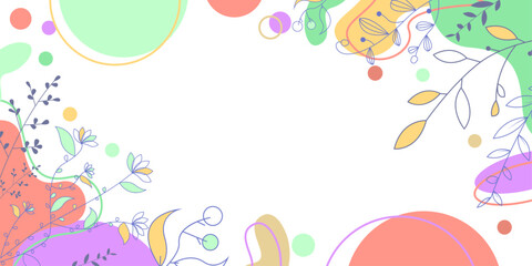 feminine abstract shape background